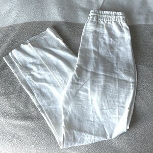 Linen pants with drawstring waist. Size XS. Worn once.